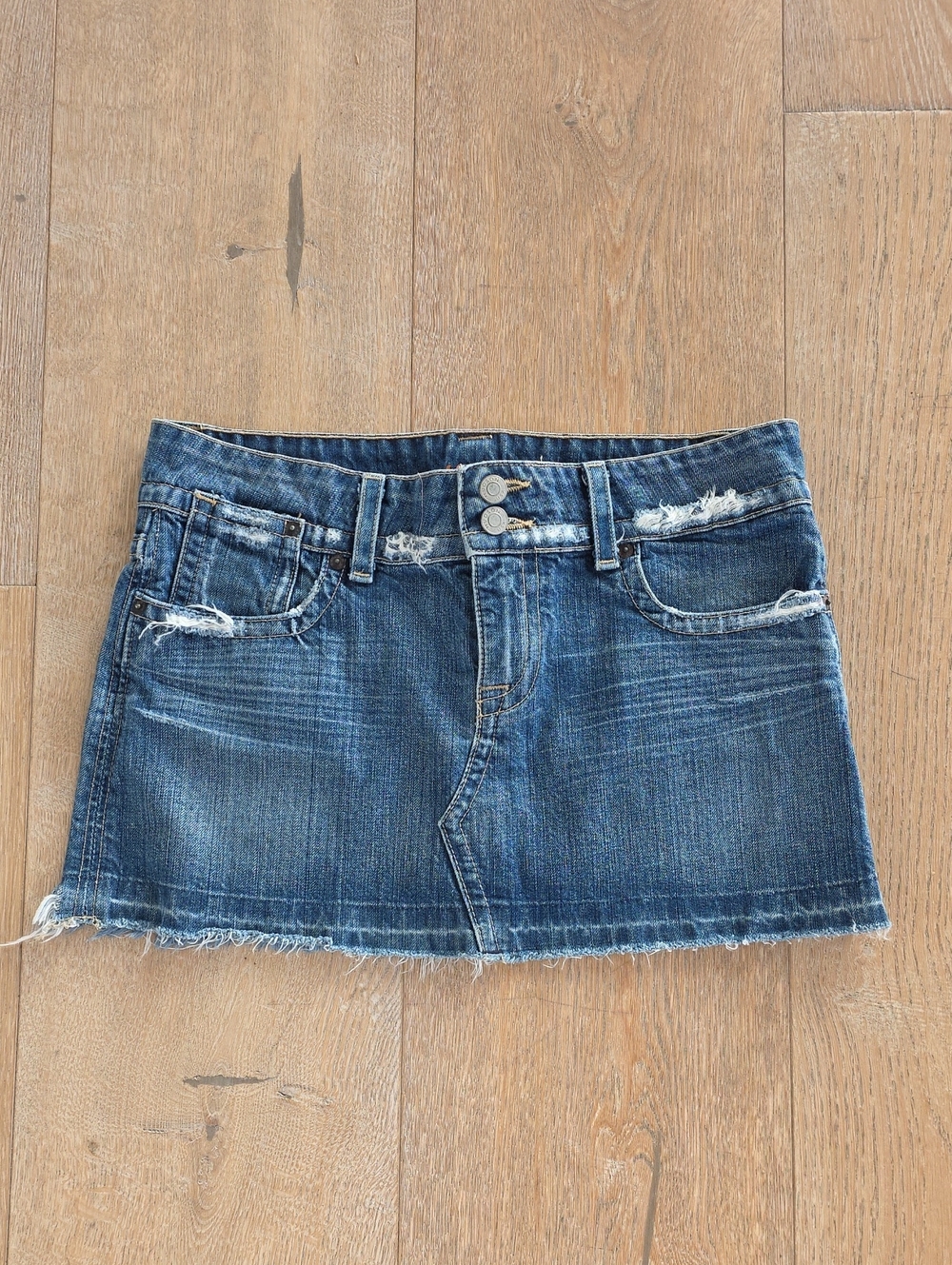 Hudson Jean Low Waist Mini Skirt Size 28